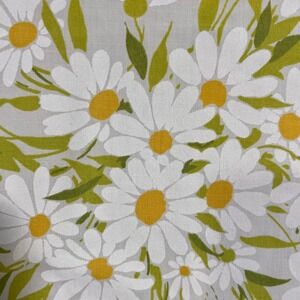 Morgan Jones Dainty Daisies Twin Sheet Set Cream Yellow Late 70s Vintage Cottage